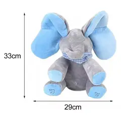 GENERICO - Peluche De Elefante Musical Con Movimientos Para Bebes Celeste