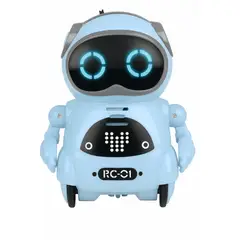 GENERICO - Robot Interactivo Rc-01 Pocket Robots Con Voz Y Luces AZ