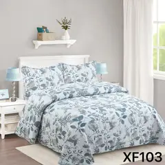 GENERICO - Cubrecama Quilt 2 plazas hojas