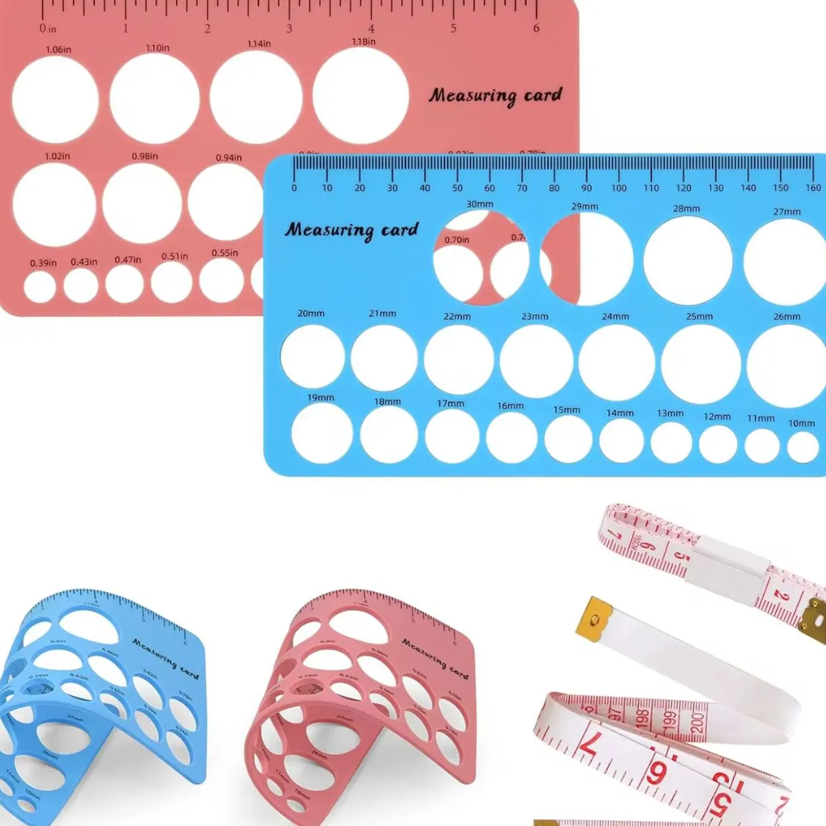 GENERICO - Regla Medidora Talla Pezones Mas 3 Insertos Extractor Leche