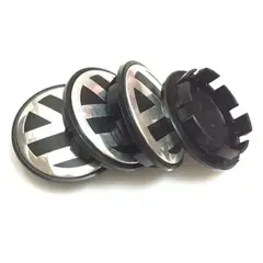 GENERICO - 4 Tapa Centro Llanta Compatible con VW 65mm