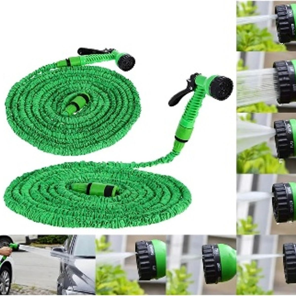 MOVI - MANGUERA EXPANSIBLE HASTA 22.5 MTS CON ROCIADOR DE 7 POSICIONES