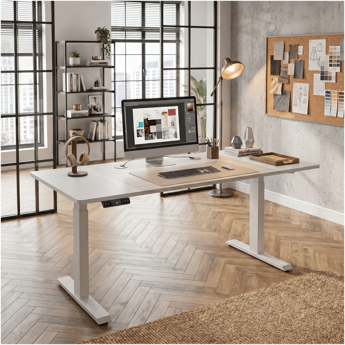 Escritorio Altura Ajustable Eléctrico 120cm Profesional, marca HOMER DESIGN - Foto Principal