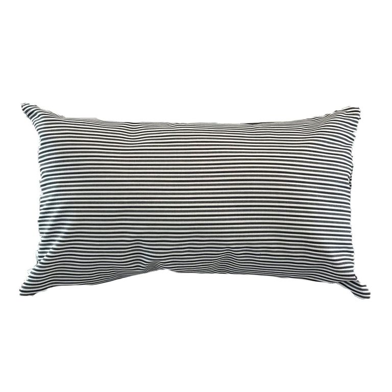 Funda Cojin Decorativo Diseno Rayas Gris 60x40