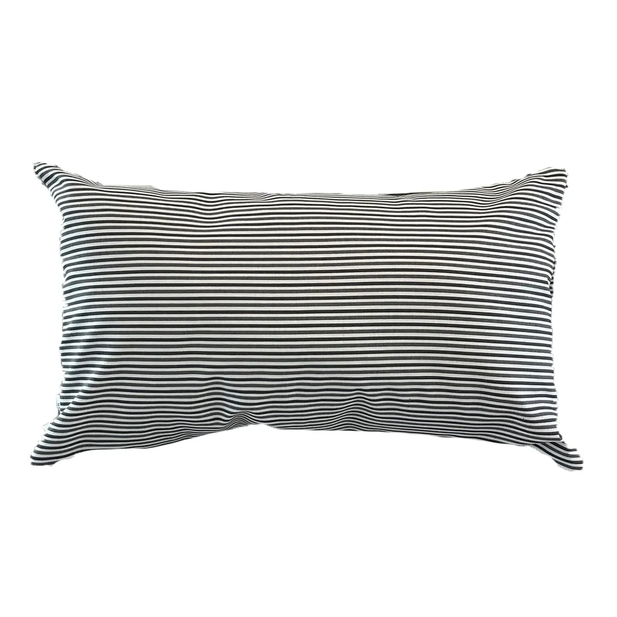 ELIZABETH PEPER - Funda Cojin Decorativo Diseño Rayas Gris 60x40