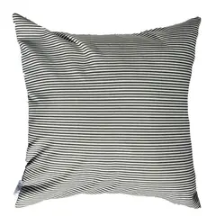 ELIZABETH PEPER - Cojin Decorativo Diseño Rayas Gris 50x50 Relleno