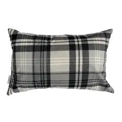 ELIZABETH PEPER - Funda Cojin Decorativo Diseño Escoces Negro 80x40