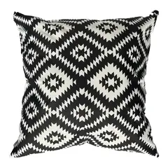 ELIZABETH PEPER - Funda Cojin Decorativo Diseño Rombos Negro 50x50