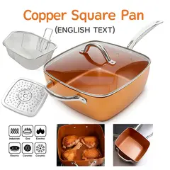 MOVI - Olla y Sartén 2 en 1 de Cobre Multiuso Antiadherente