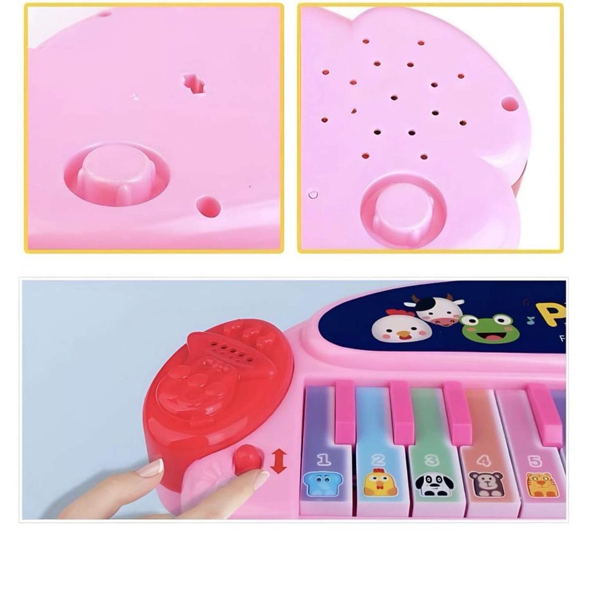 GENERICO - Mini piano con teclado instrumento musical multifunción