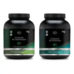 ZEO SPORT - Citrato Magnesio 1 Kg + Citrato Potasio 1 Kg Polvo Puros