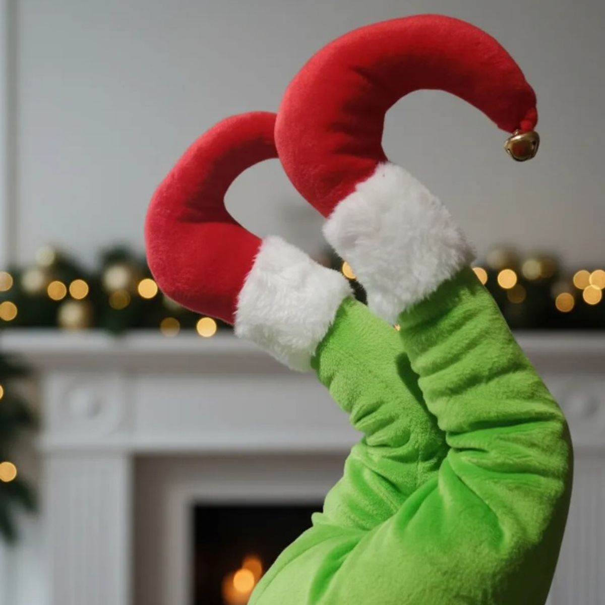 THIS IS FELIZ NAVIDAD - Decoración Patas Piernas Móviles Ayudante Santa Para Árbol