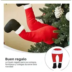 THIS IS FELIZ NAVIDAD - Decoración Patas Piernas Móviles Ayudante Santa Para Árbol