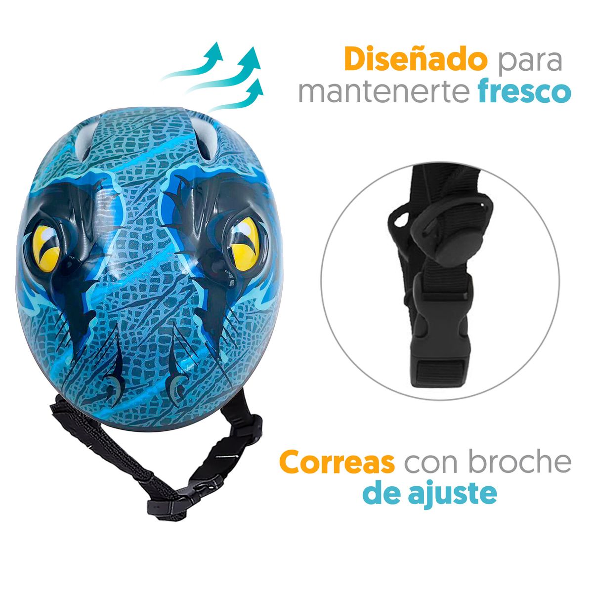 JURASSIC WORLD - Casco 3D Jurassic World mas protecciones Dinosaurio Talla M