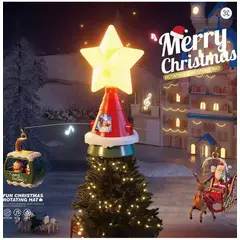 THIS IS FELIZ NAVIDAD - Carrusel Giratorio Clásico En La Parte Superior Del Árbol Navidad