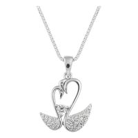 Collar plata 925 cisnes mujer joya