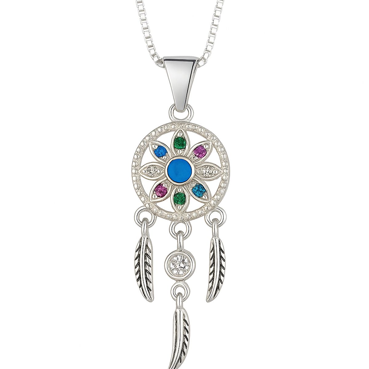 VOUSEZ - Collar plata 925 atrapasueños mujer joya
