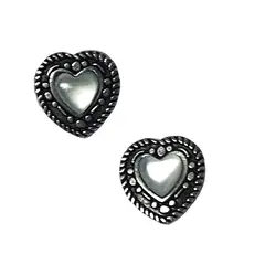 TAETHAI - Aros de plata 925 envejecida al lóbulo, con Nácar