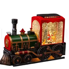 MOVI - Tren Navideño Farol Decorativo Musical Con Luces Adorno De Navidad