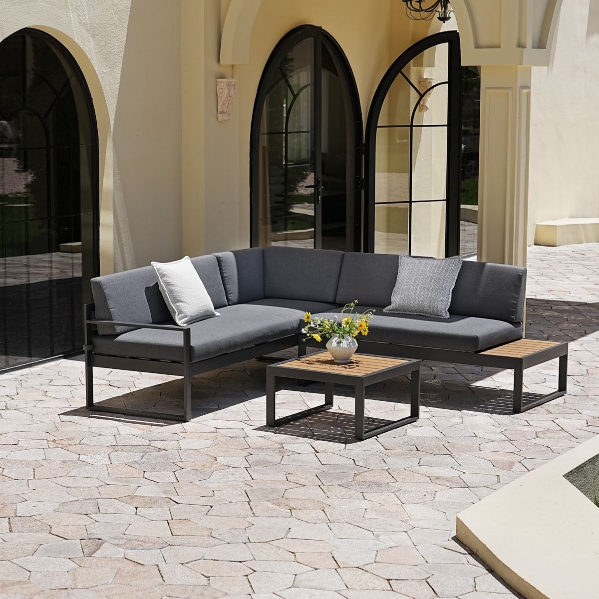 MODRA - Juego de Living Exterior Lanai para Terraza y Jardín