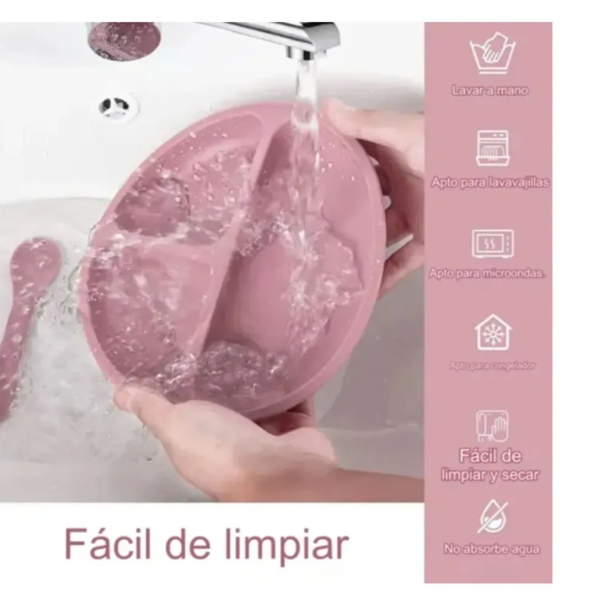 LA PEQUETERIA - Set alimentación 9 piezas Certificado, Libre BPA.