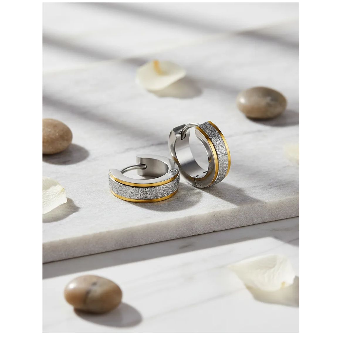 GENERICO - Aros Punk Hombre Mujer Gold Silver Manba Earing Moda Royal Madriz