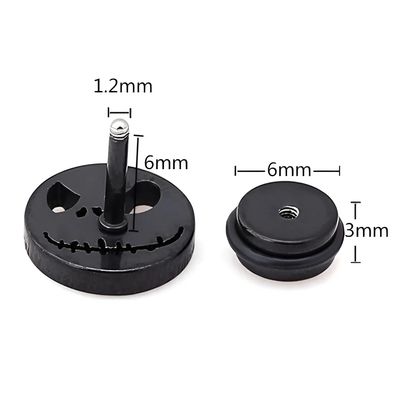 Imagen 2 del producto Aros Punk Hombre Mujer Calavera Halloween Black Earing Royal Madriz