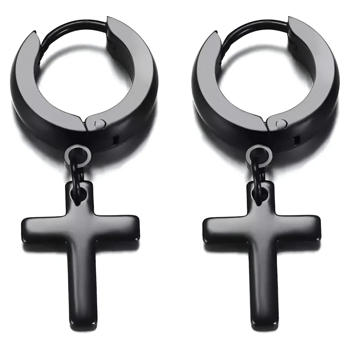 GENERICO - Aros Punk Cruz Hombre Mujer Moda Royal Madriz