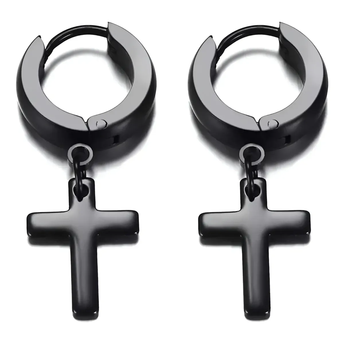 GENERICO - Aros Punk Cruz Hombre Mujer Moda Royal Madriz