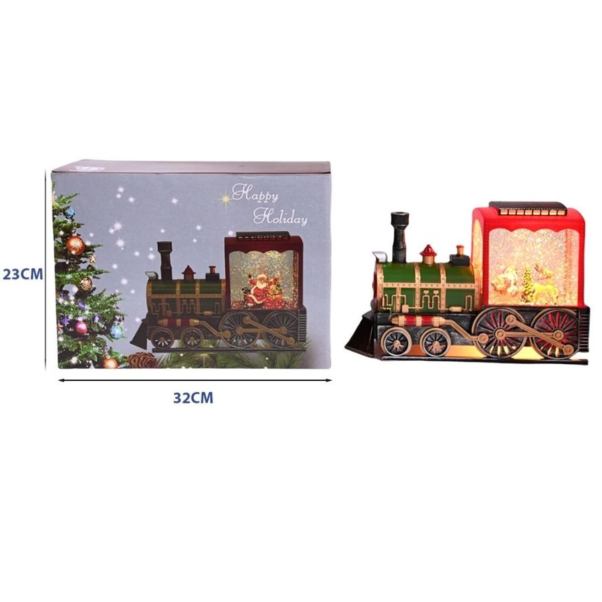 GENERICO - Adorno Tren De Navidad Luces Led Decoración Navideña