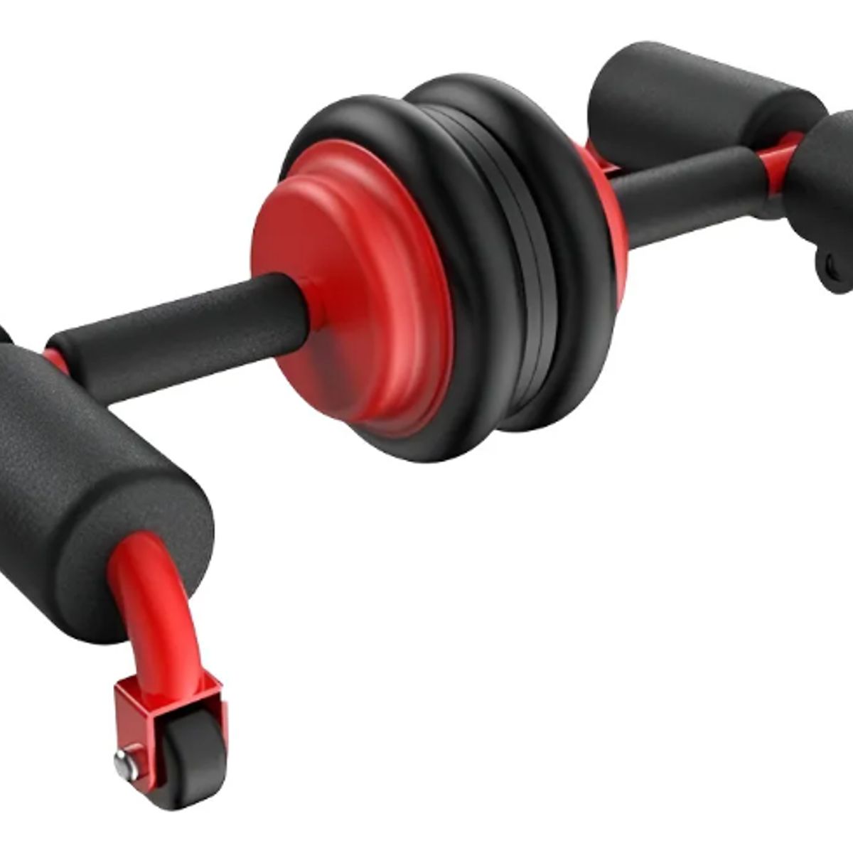 GENERICO - Rueda Abdominal Power Wheels Ab Wheel Color Rojo