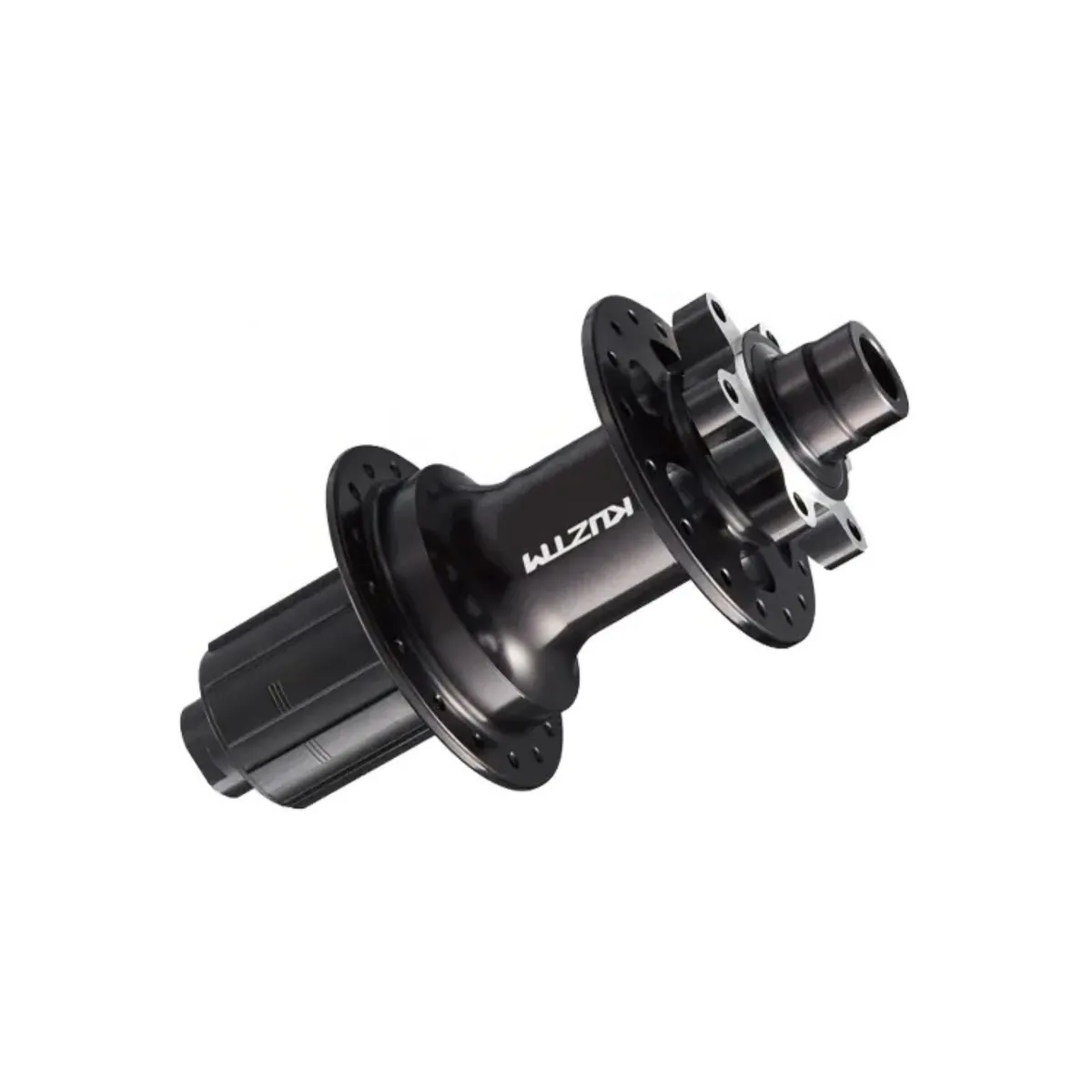 GENERICO - Maza trasera aluminio negro 12x142x32H Kuztm