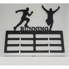 GENERICO - Medallero de Running Hombre Negro