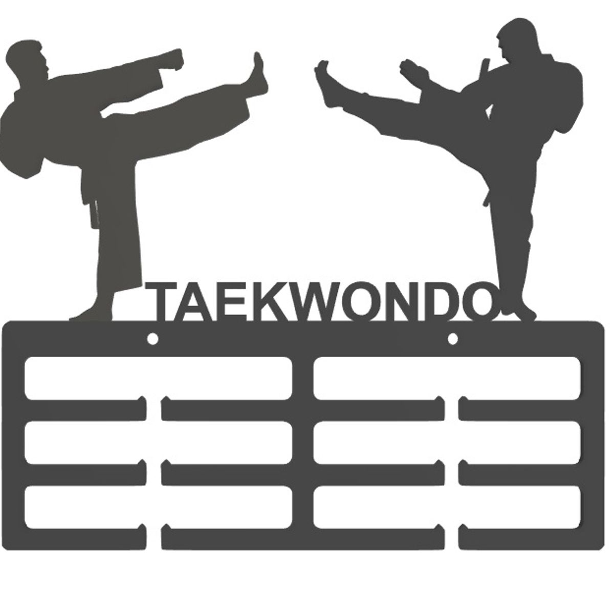 GENERICO - Medallero  Porta Medallas de Taekwondo - Negro