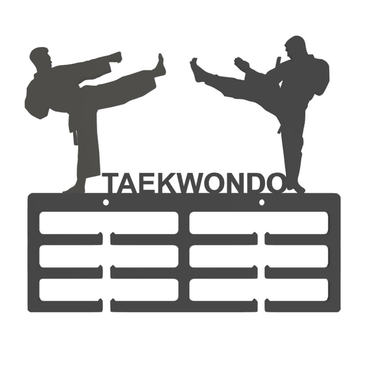GENERICO - Medallero  Porta Medallas de Taekwondo - Negro