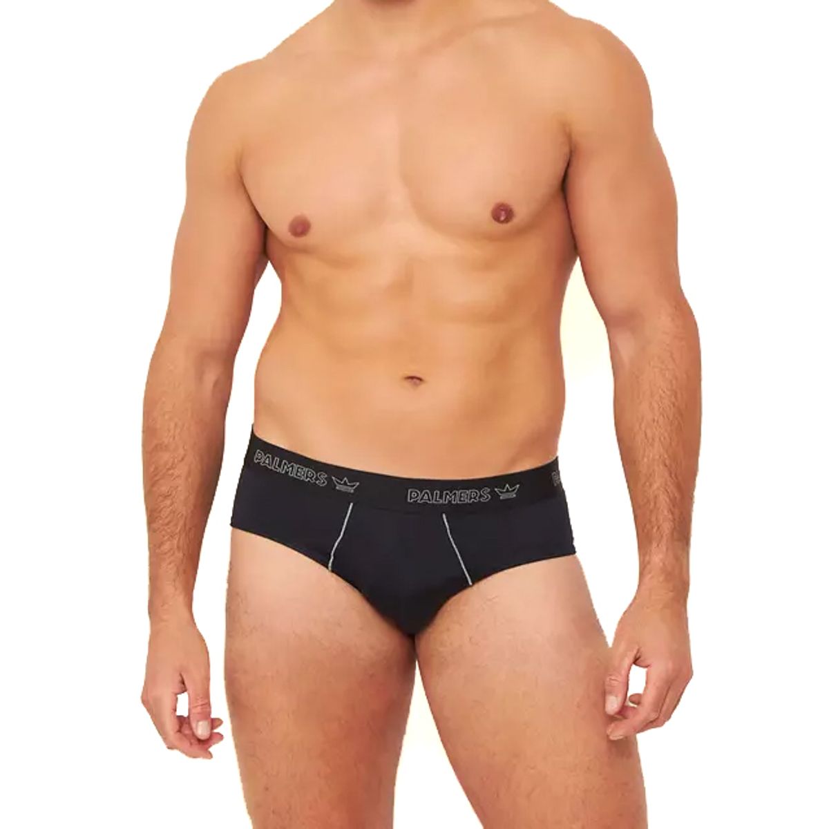 PALMERS - Slip Negro Pack x3 Microfibra Hombre Palmers