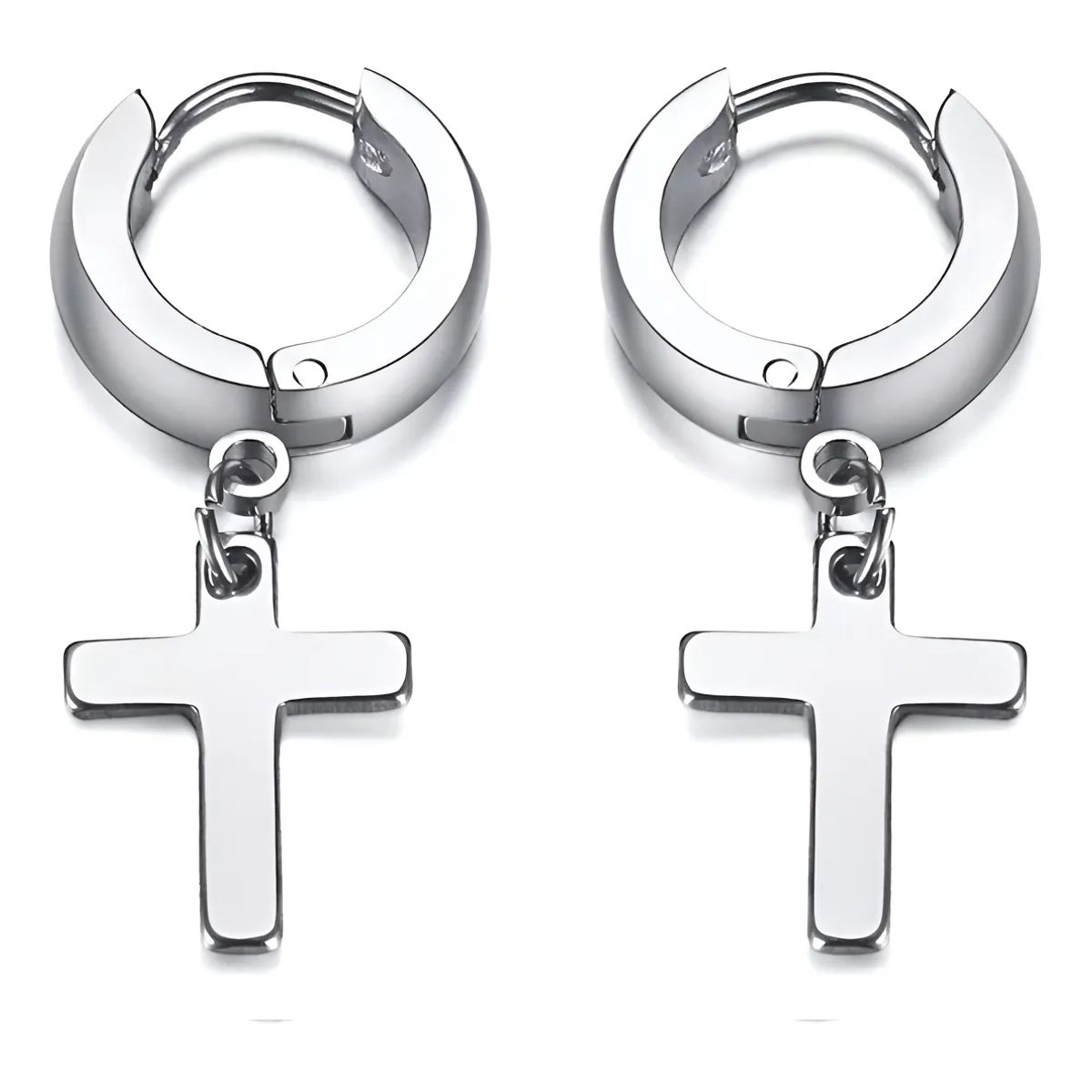 GENERICO - Aros Punk Cruz Hombre Mujer Moda Royal Madriz