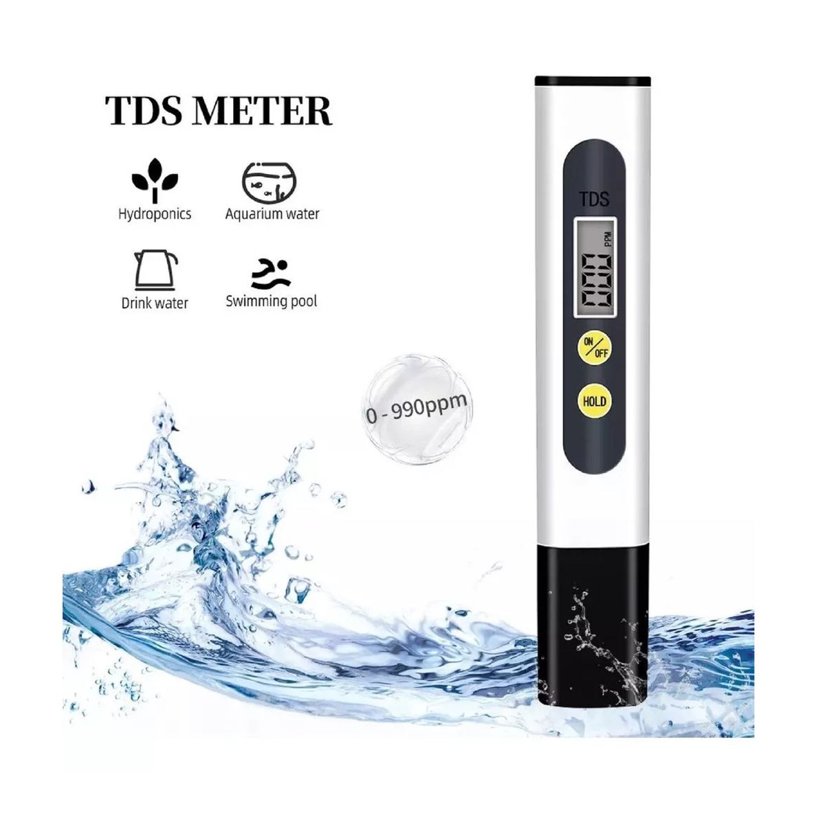 UNIVERSAL - Medidor Digital Tester Pureza Agua Tds Meter