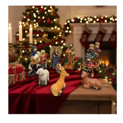 EKOL TACTICA MILITAR - Pesebre Nacimiento Adorno Decoracion 11 Piezas Navidad 2025