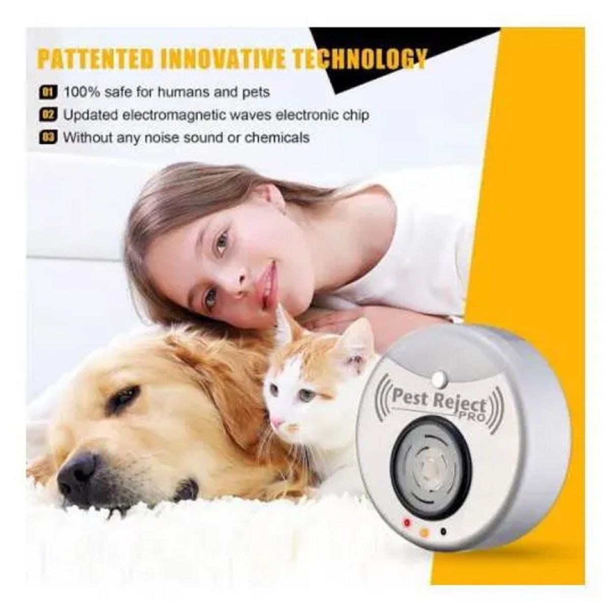 GENERICO - Ahuyentadores Ultrasonicos Insectos Pest Reject Pro