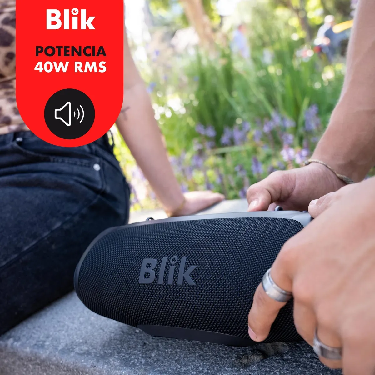 BLIK - Parlante Bluetooth Portátil Blik Bass200 40W IPX7 6 Hrs