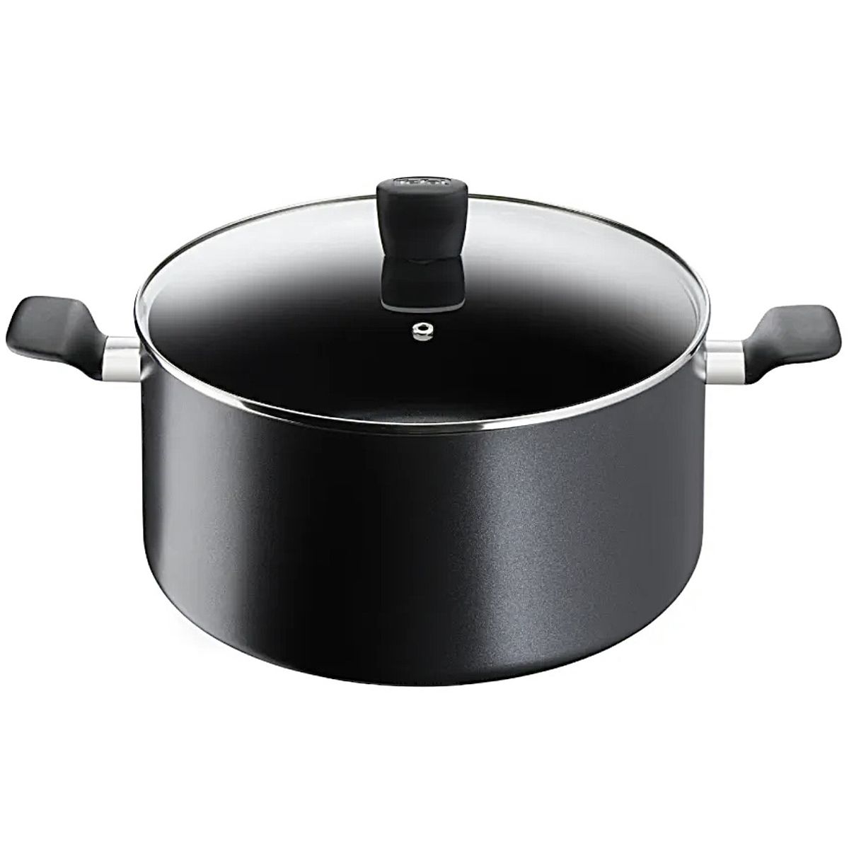 TEFAL - Olla 30 Cm Con Tapa Super Cook Tefal Marca Francesa Color Negro