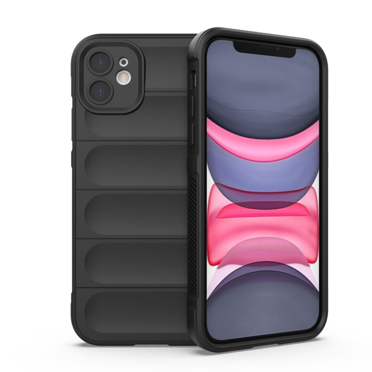 GENERICO - Carcasa Robusta Silicona Para iPhone 11 Alta Calidad - Negro