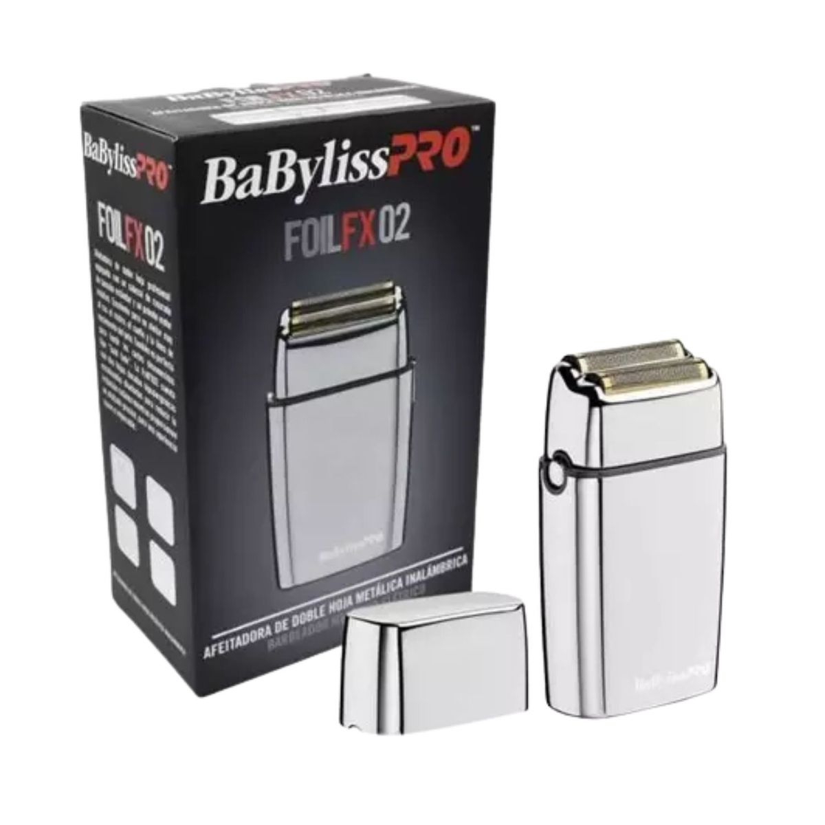 BABYLISS PRO - Maquina Afeitadora BabylissPro Shaver FX02 Silver Doble Hoja