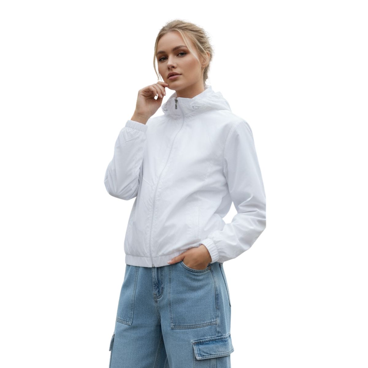 D'JOE - Cortavientos Impermeable Mujer