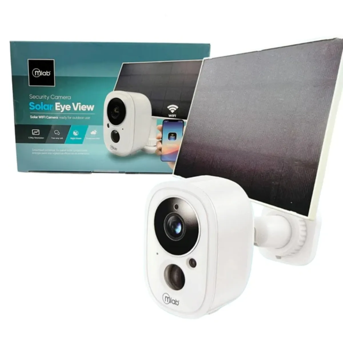 MLAB - Camara De Seguridad Inalambrica Solar Eye View WIFI Mlab 9463