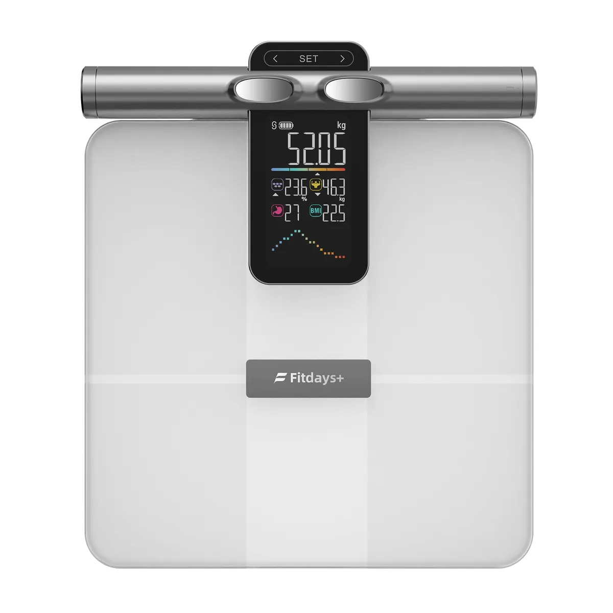 GENERICO - Pesa Digital Balanza Bascula Analisis Grasa Corporal 180kg FitDays+ App