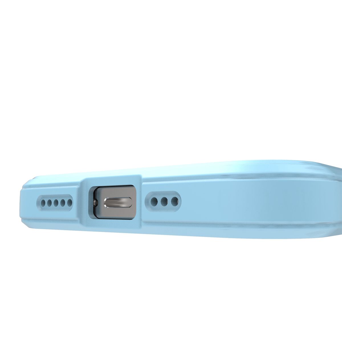 GENERICO - Carcasa Robusta Silicona Para iPhone 15 Pro Max Alta Calidad - Celeste