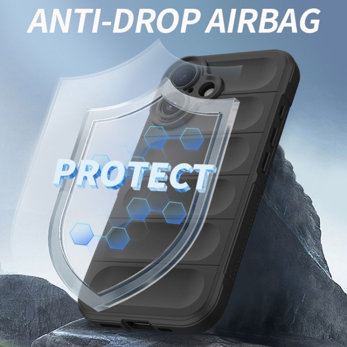 GENERICO - Carcasa Robusta Silicona Para iPhone 16 Alta Calidad - Rojo