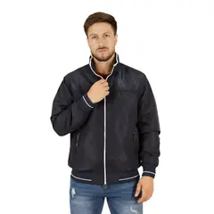 D'JOE - Cortavientos Impermeable Hombre Sin Gorro